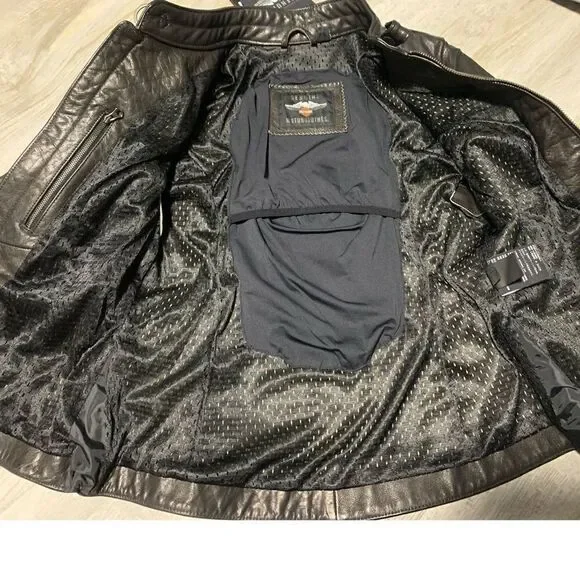 NWT Women's Line Stitcher Leather Jacket sz Xs-Petite - Picture 10 of 14